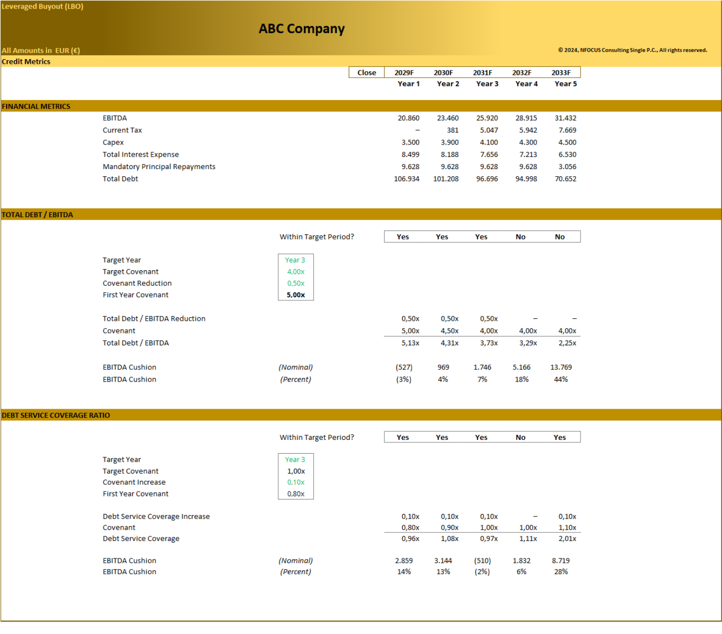 Leveraged Buyout (LBO) – Advanced Financial Model