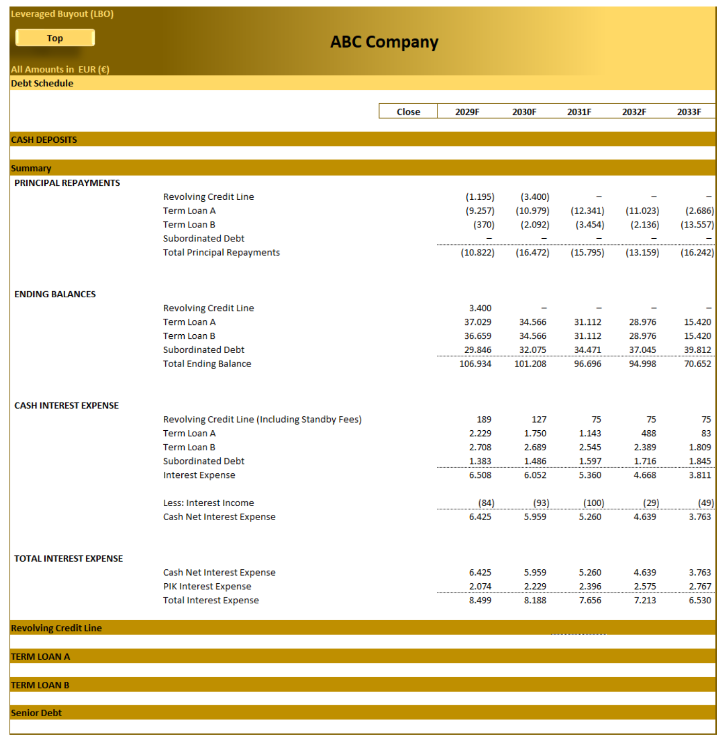 Leveraged Buyout (LBO) – Advanced Financial Model